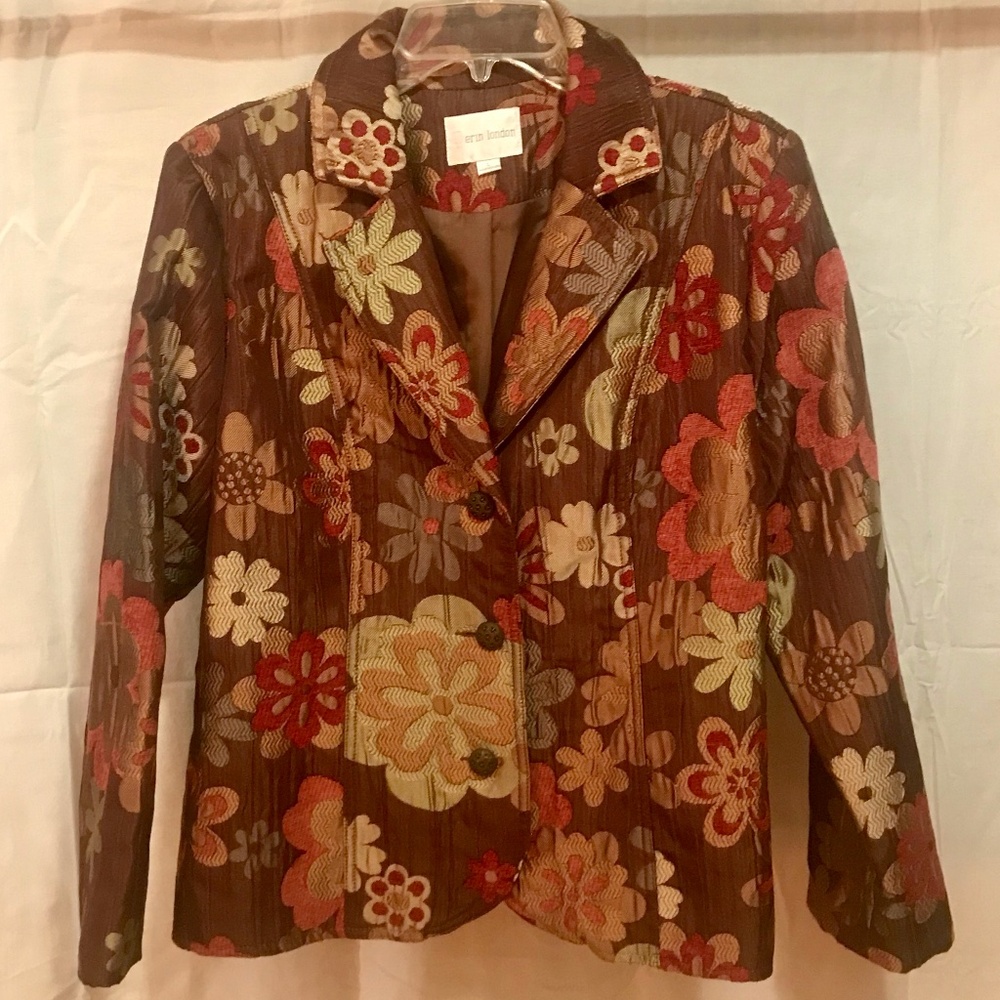 Beautiful Floral Earthy Tapestry Jacket